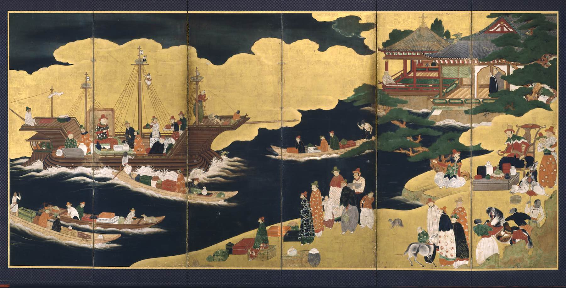 Бухта Нагасаки, Япония. Ориентировочно XVI век.